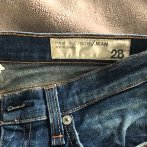 Distressed skinny jeans from Rag & Bone. Size 28